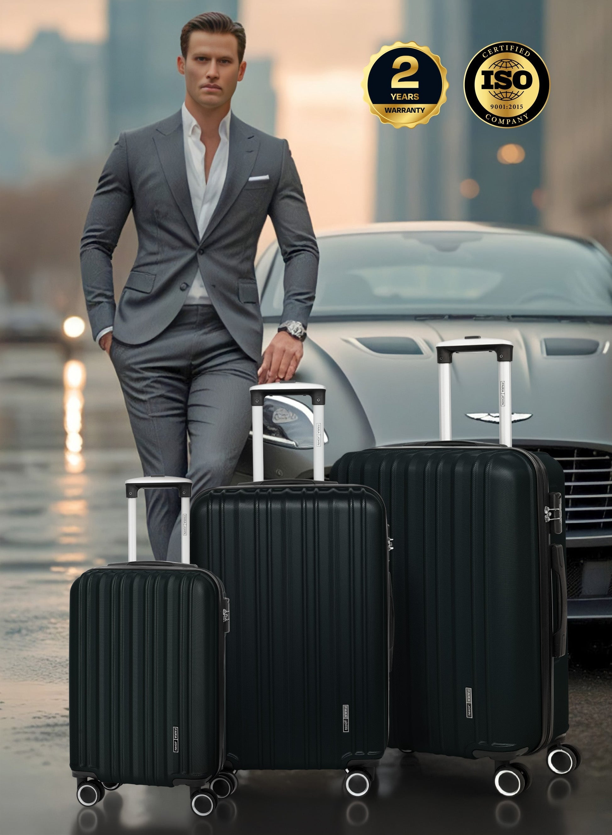 Parajohn Keno 3 Piece Lightweight ABS 20, 24 & 28 inches 8 Wheels Luggage Set  PARAJOHN UAE