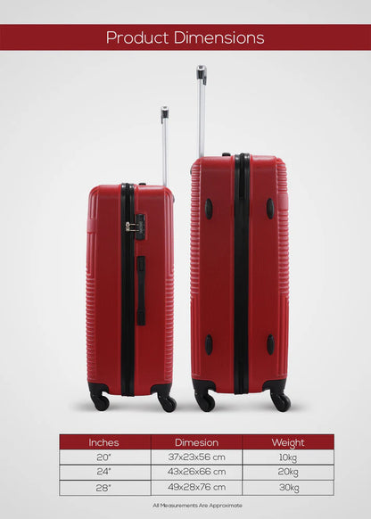 Bravo Singles ABS Hardside Spinner Luggage Trolley