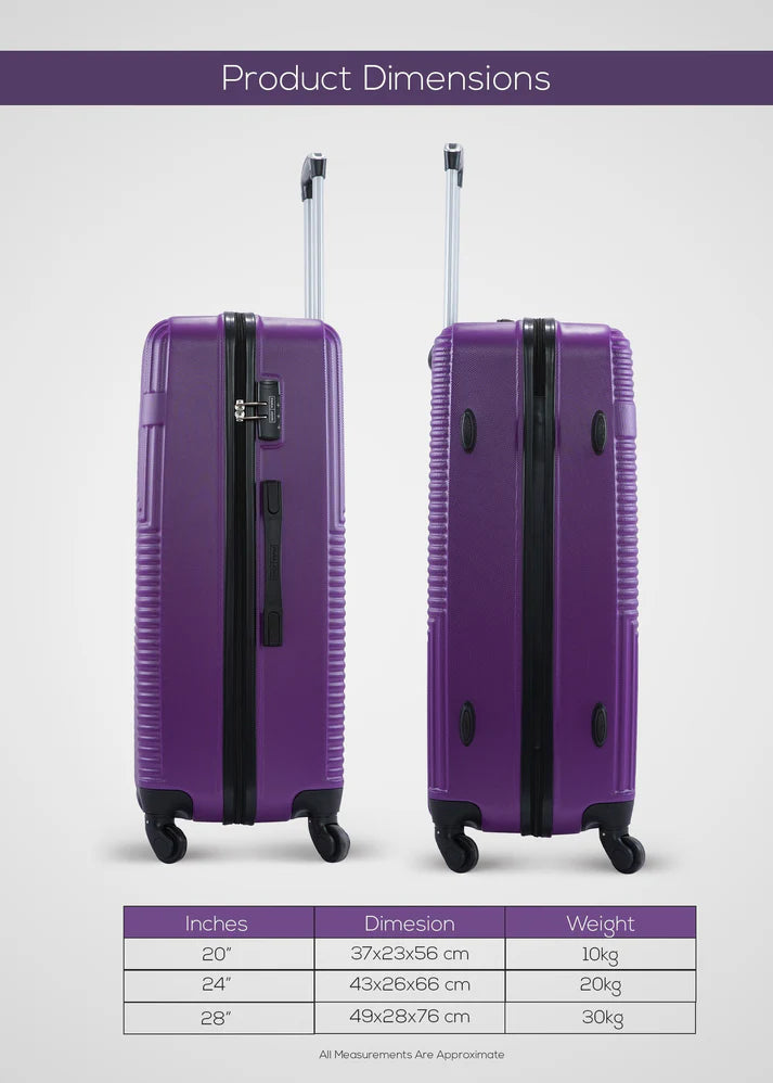 Bravo Singles ABS Hardside Spinner Luggage Trolley