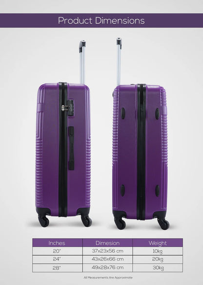 Bravo Singles ABS Hardside Spinner Luggage Trolley