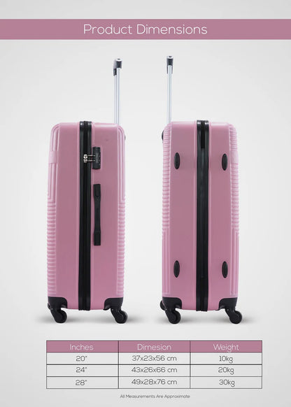 Bravo Singles ABS Hardside Spinner Luggage Trolley