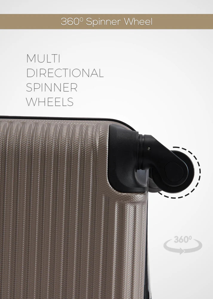 Bravo Singles ABS Hardside Spinner Luggage Trolley