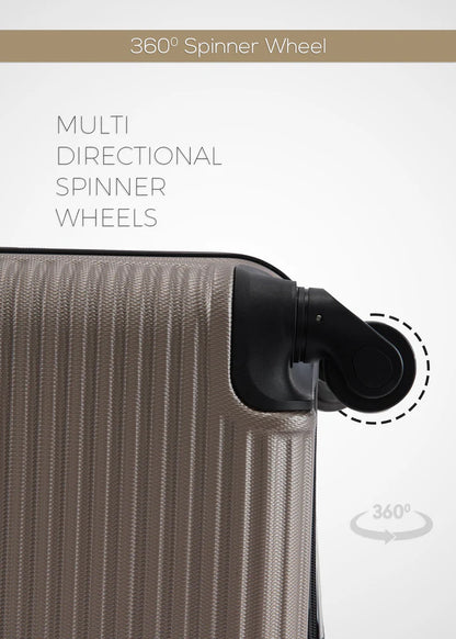 Bravo Singles ABS Hardside Spinner Luggage Trolley