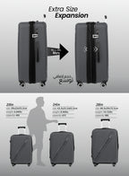 PARA JOHN WYNG SERIES 3-PIECE EXPANDABLE LUGGAGE SET
