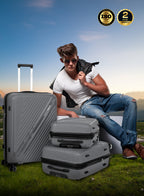 PARA JOHN WYNG SERIES 3-PIECE EXPANDABLE LUGGAGE SET
