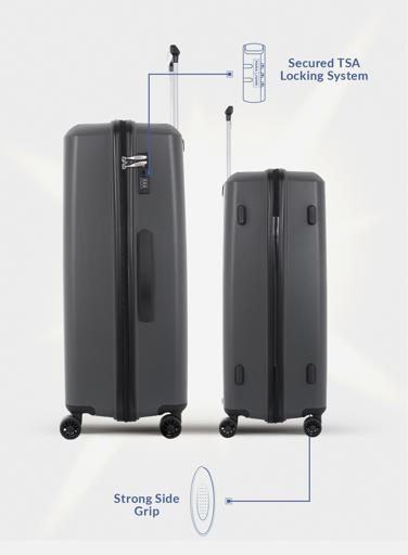 Lightweight Polypropylene Hard side Travel Luggage Trolley Bag