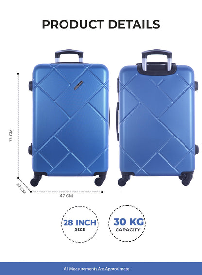 Touro 3-Piece ABS Hardside Spinner Luggage Trolley Set