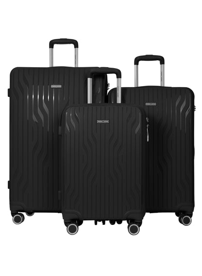 Pulse 3-Piece PP Hardside Spinner Luggage Trolley Set