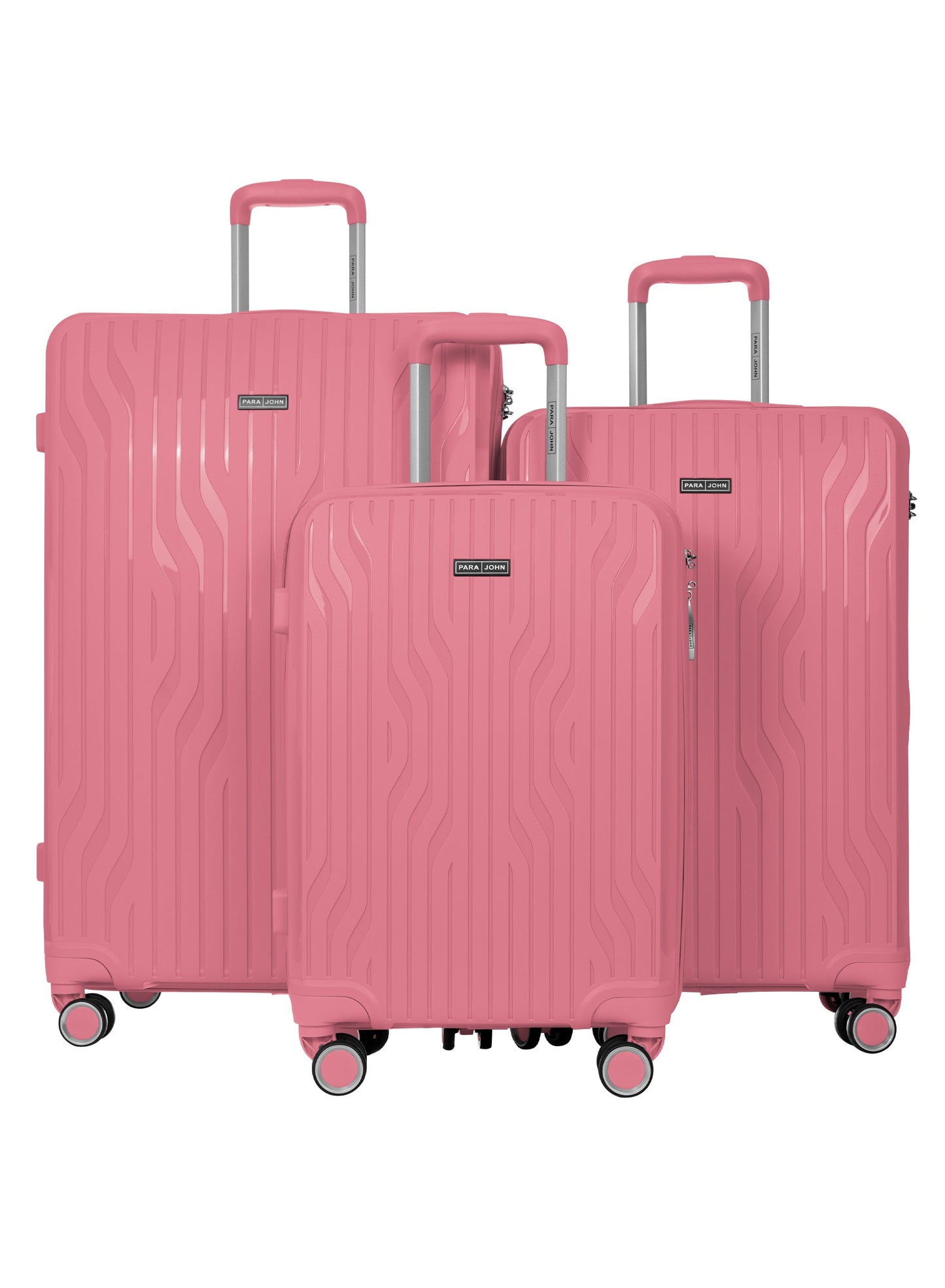 Pulse 3-Piece PP Hardside Spinner Luggage Trolley Set