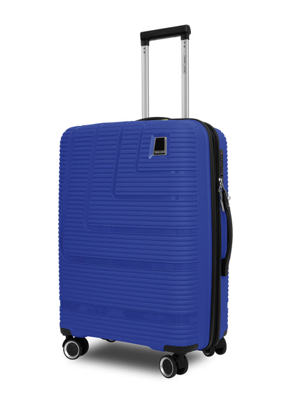 Parajohn Fortico Expandable 3-Piece Luggage Set, 20/24/28 Inch PP Hard Case Trolley Bags with 360° Spinner Wheels, Anti-Theft Zipper & Strong Telescopic Handle