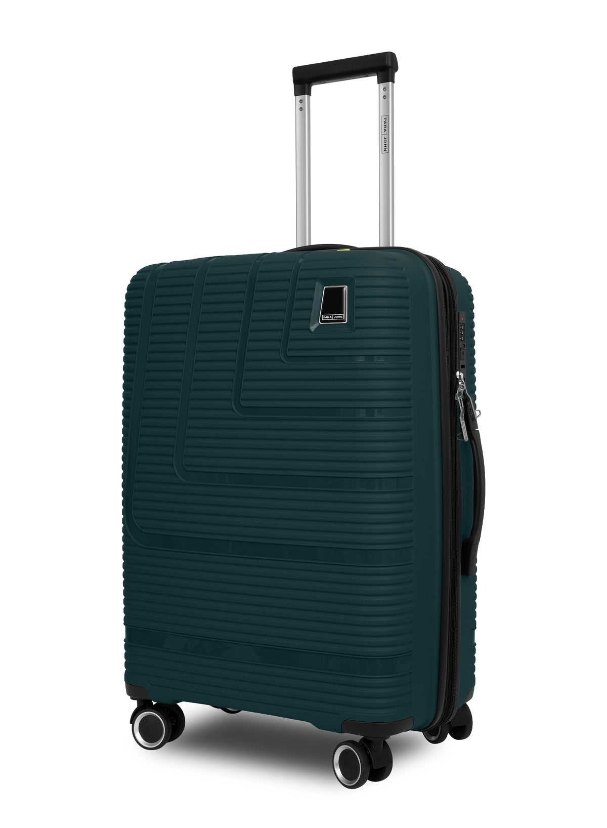 Parajohn Fortico Expandable 3-Piece Luggage Set, 20/24/28 Inch PP Hard Case Trolley Bags with 360° Spinner Wheels, Anti-Theft Zipper & Strong Telescopic Handle