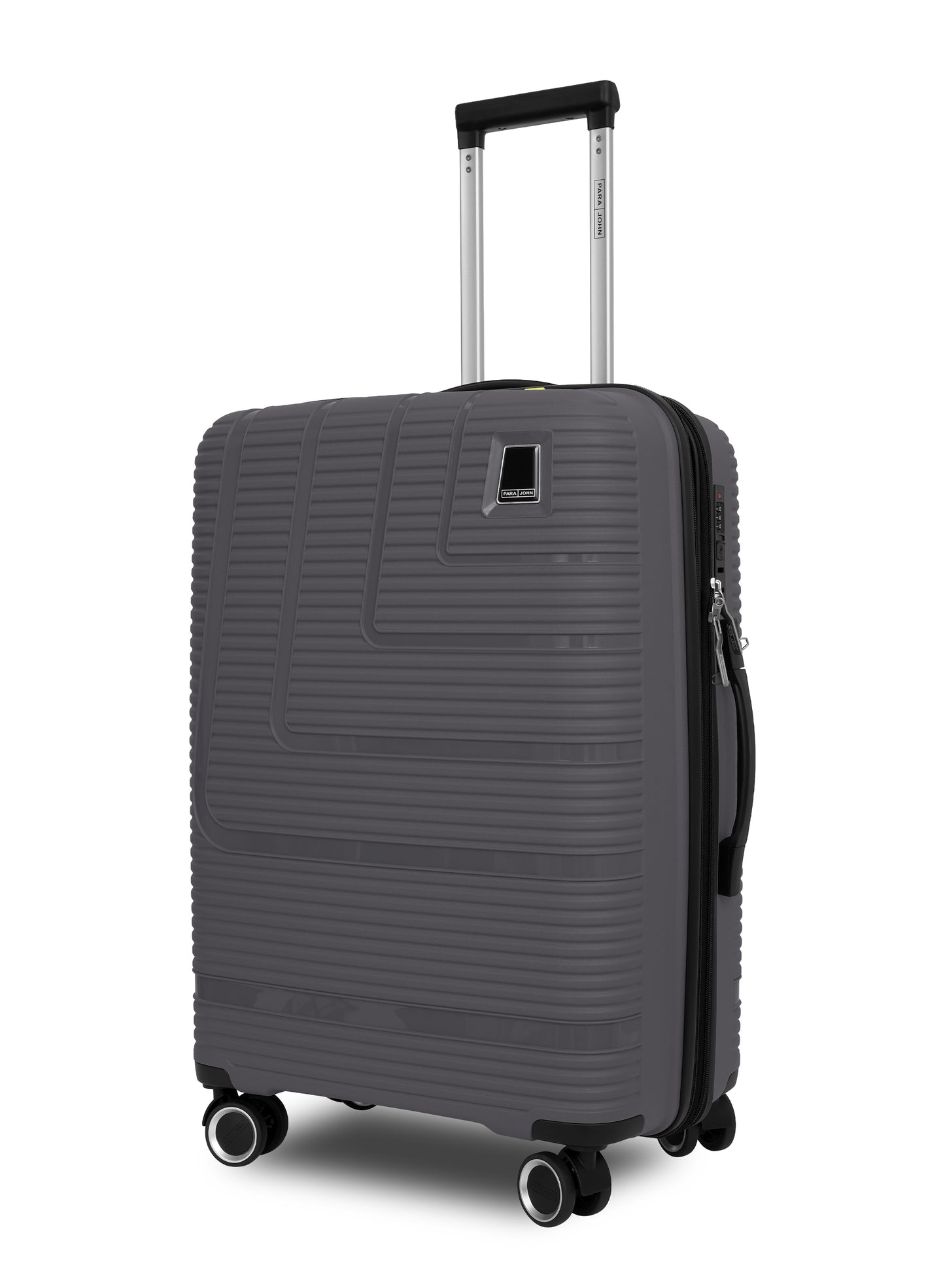 Parajohn Fortico Expandable 3-Piece Luggage Set, 20/24/28 Inch PP Hard Case Trolley Bags with 360° Spinner Wheels, Anti-Theft Zipper & Strong Telescopic Handle