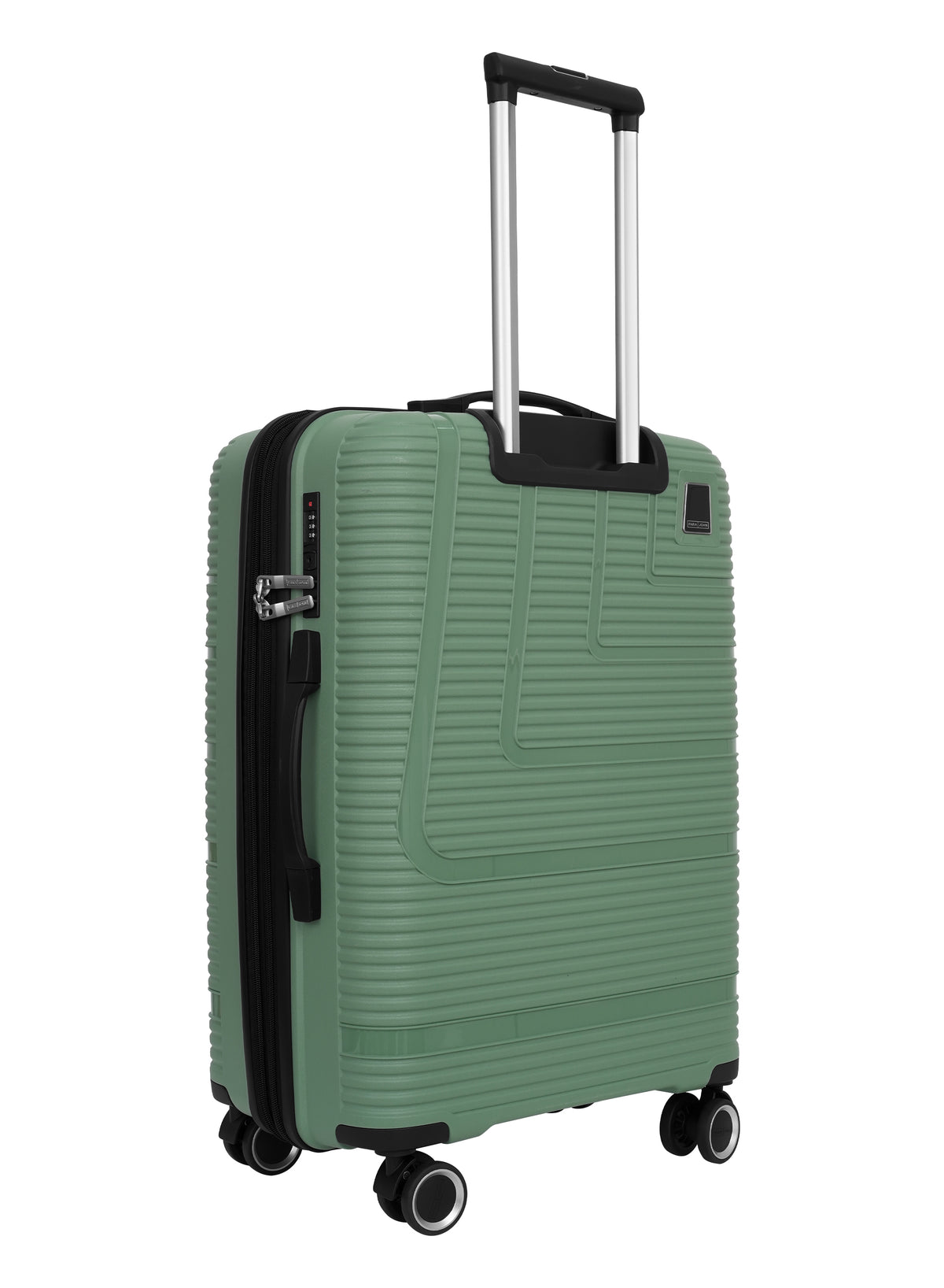 Parajohn Fortico Expandable 3-Piece Luggage Set, 20/24/28 Inch PP Hard Case Trolley Bags with 360° Spinner Wheels, Anti-Theft Zipper & Strong Telescopic Handle