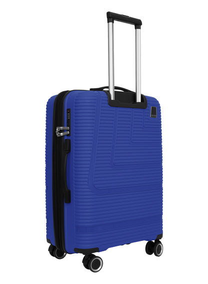 Parajohn Fortico Expandable 3-Piece Luggage Set, 20/24/28 Inch PP Hard Case Trolley Bags with 360° Spinner Wheels, Anti-Theft Zipper & Strong Telescopic Handle