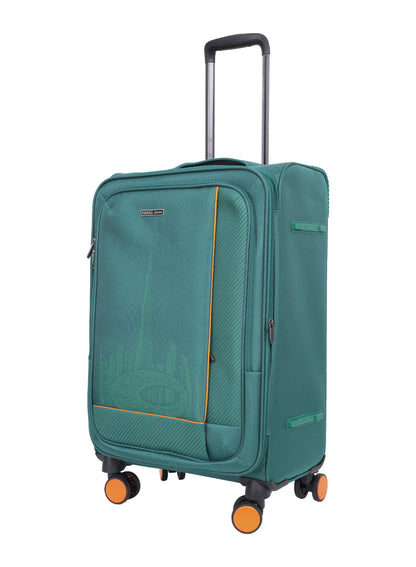 PARAJOHN DUBAIRO 3 Piece Expandable Softside Luggage Set,20/24/28 Inch Nylon Suitcases with 8 Spinner Wheels