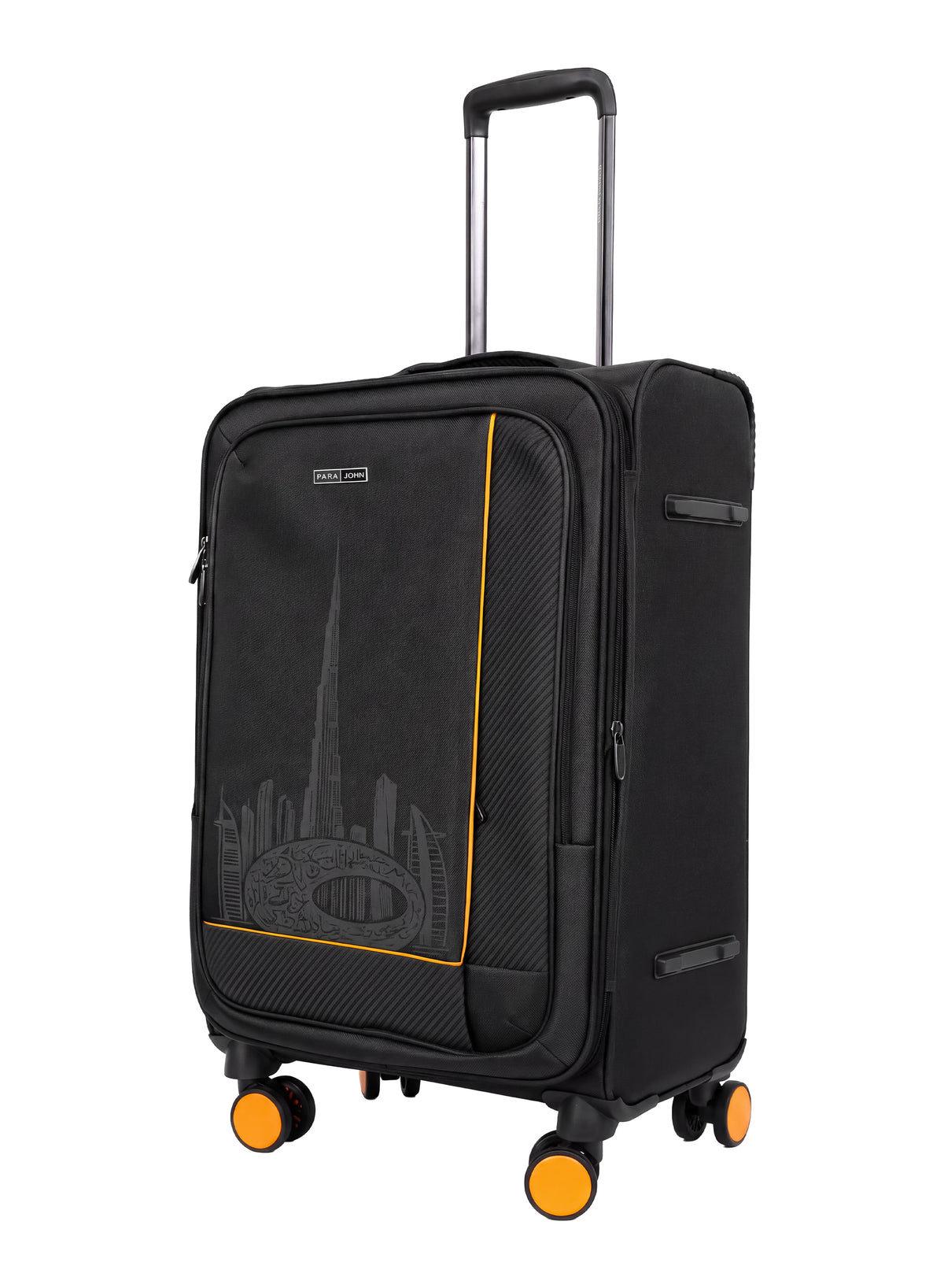 PARAJOHN DUBAIRO 3 Piece Expandable Softside Luggage Set,20/24/28 Inch Nylon Suitcases with 8 Spinner Wheels