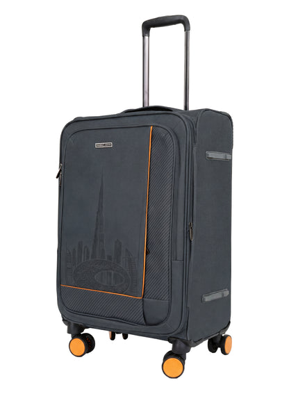 PARAJOHN DUBAIRO 3 Piece Expandable Softside Luggage Set,20/24/28 Inch Nylon Suitcases with 8 Spinner Wheels