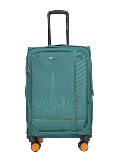 PARAJOHN DUBAIRO 3 Piece Expandable Softside Luggage Set,20/24/28 Inch Nylon Suitcases with 8 Spinner Wheels