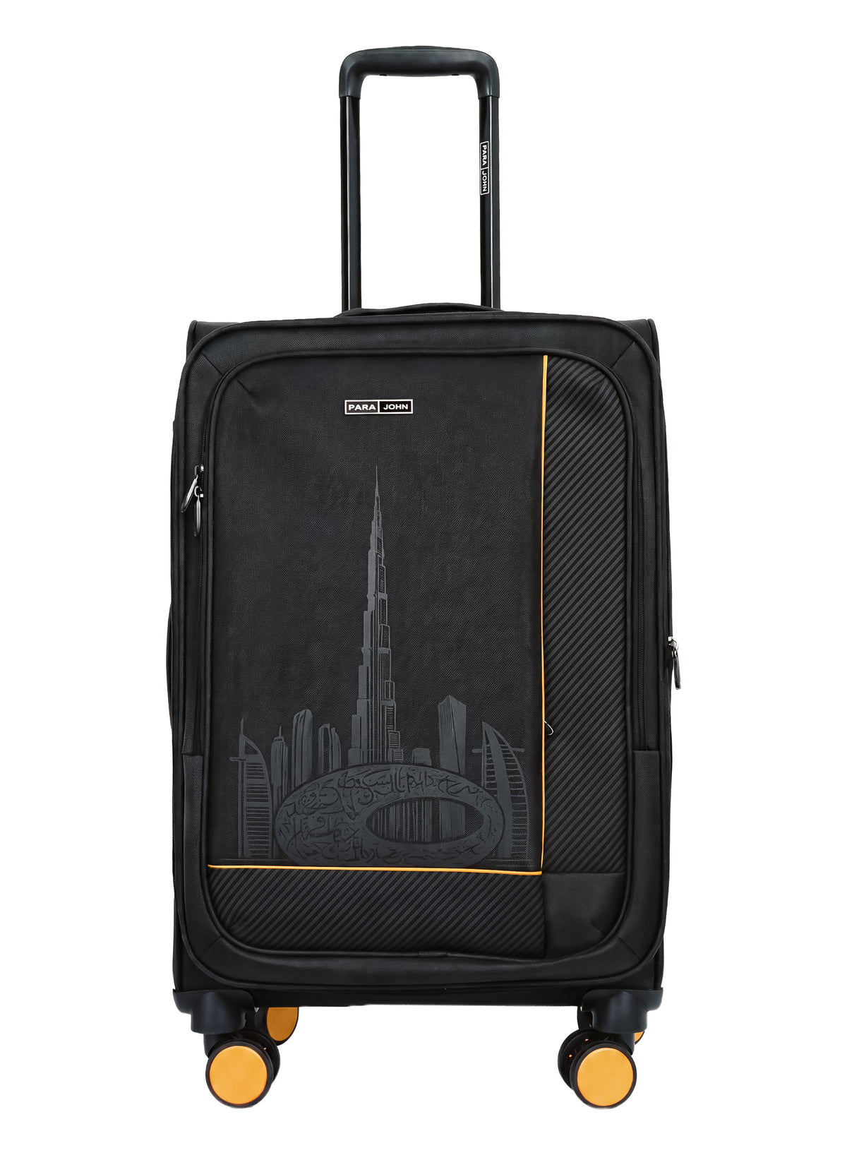 PARAJOHN DUBAIRO 3 Piece Expandable Softside Luggage Set,20/24/28 Inch Nylon Suitcases with 8 Spinner Wheels