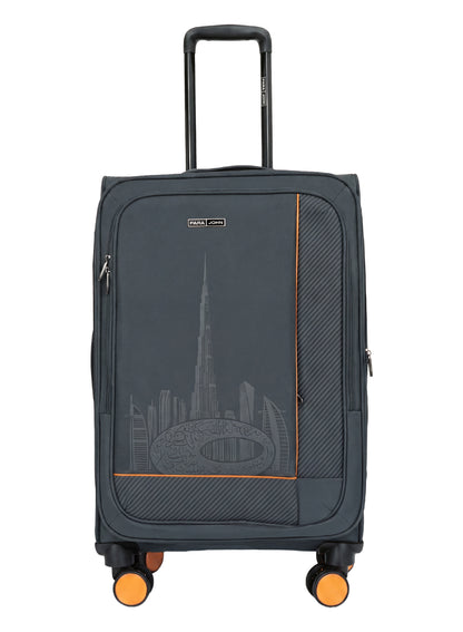 PARAJOHN DUBAIRO 3 Piece Expandable Softside Luggage Set,20/24/28 Inch Nylon Suitcases with 8 Spinner Wheels