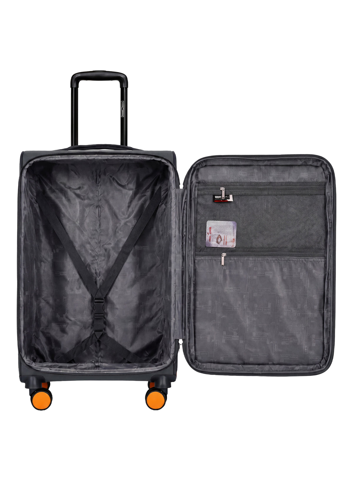 PARAJOHN DUBAIRO 3 Piece Expandable Softside Luggage Set,20/24/28 Inch Nylon Suitcases with 8 Spinner Wheels