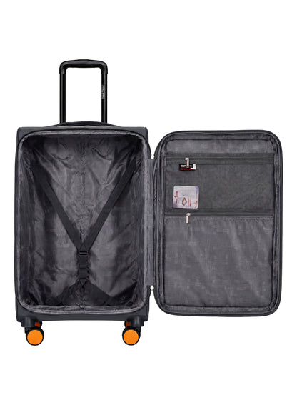PARAJOHN DUBAIRO 3 Piece Expandable Softside Luggage Set,20/24/28 Inch Nylon Suitcases with 8 Spinner Wheels