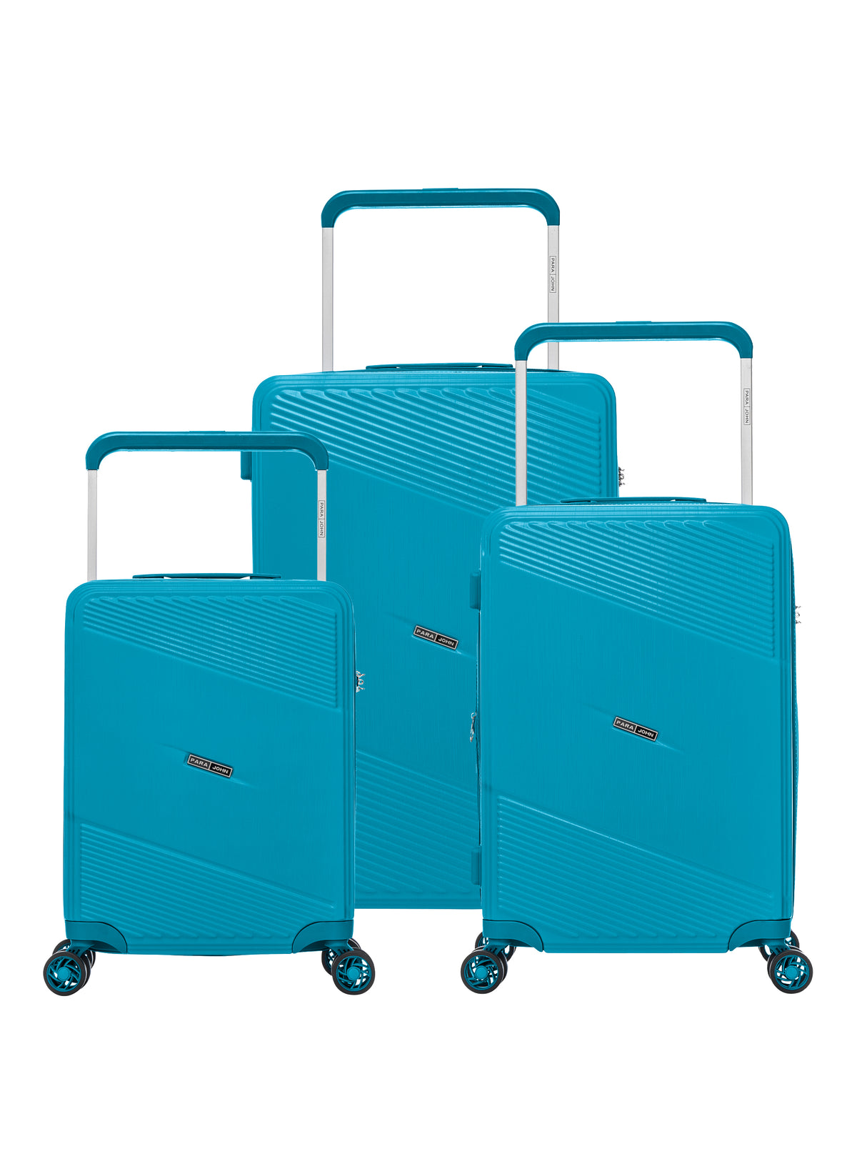 Parajohn 3 Piece Luggage Set, ABS Hard Case Suitcase 20/24/28 Inch with 360° Spinner Wheels, TSA Lock, Lightweight Travel Trolley Bags