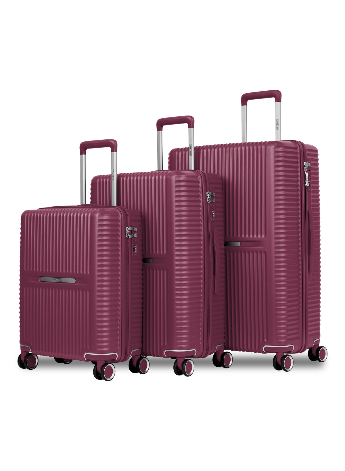 Parajohn Honora 3 Piece ABS Luggage Set, 20, 24 & 28 Inch Hardshell Suitcases