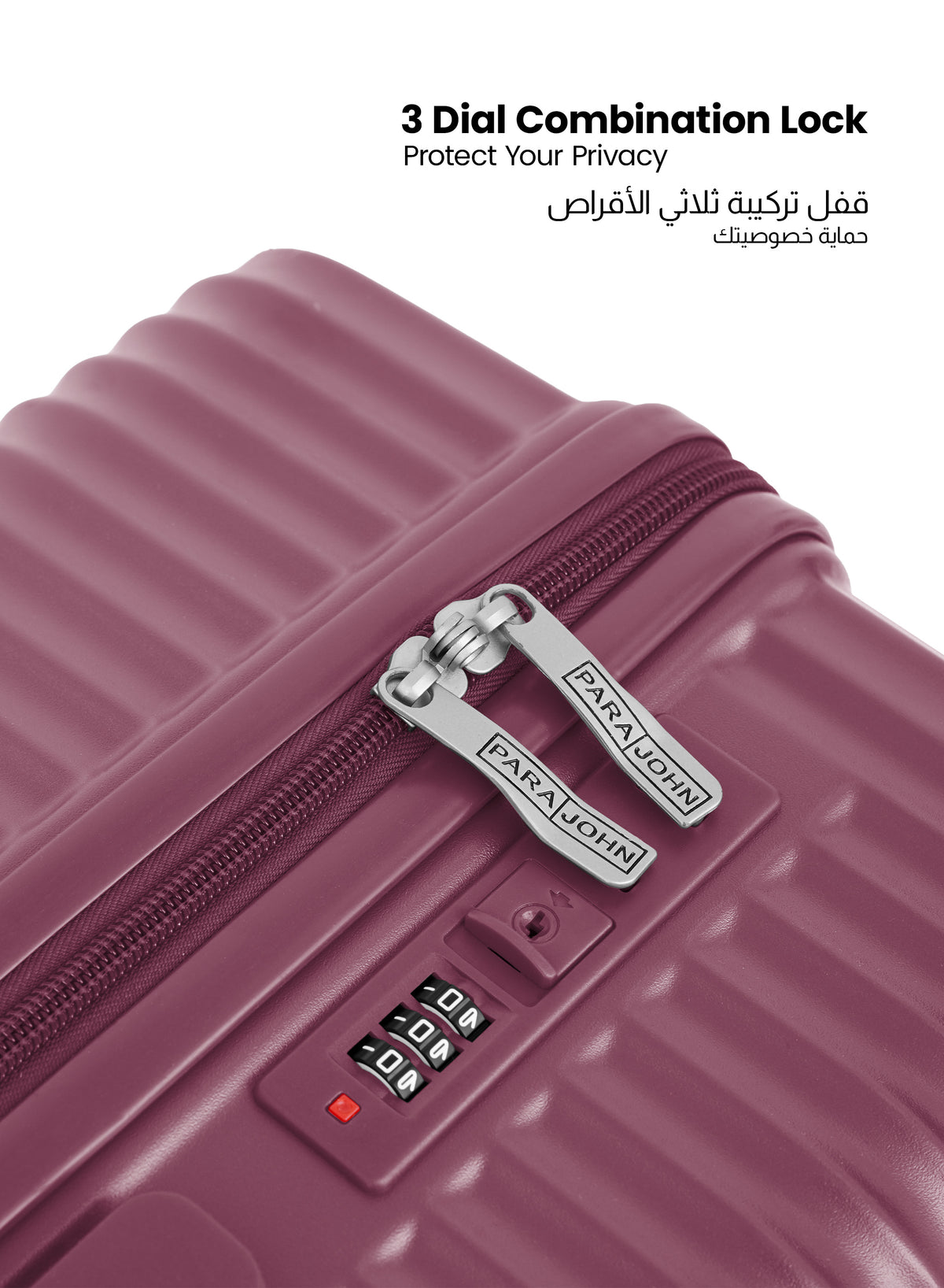 Parajohn Honora 3 Piece ABS Luggage Set, 20, 24 & 28 Inch Hardshell Suitcases