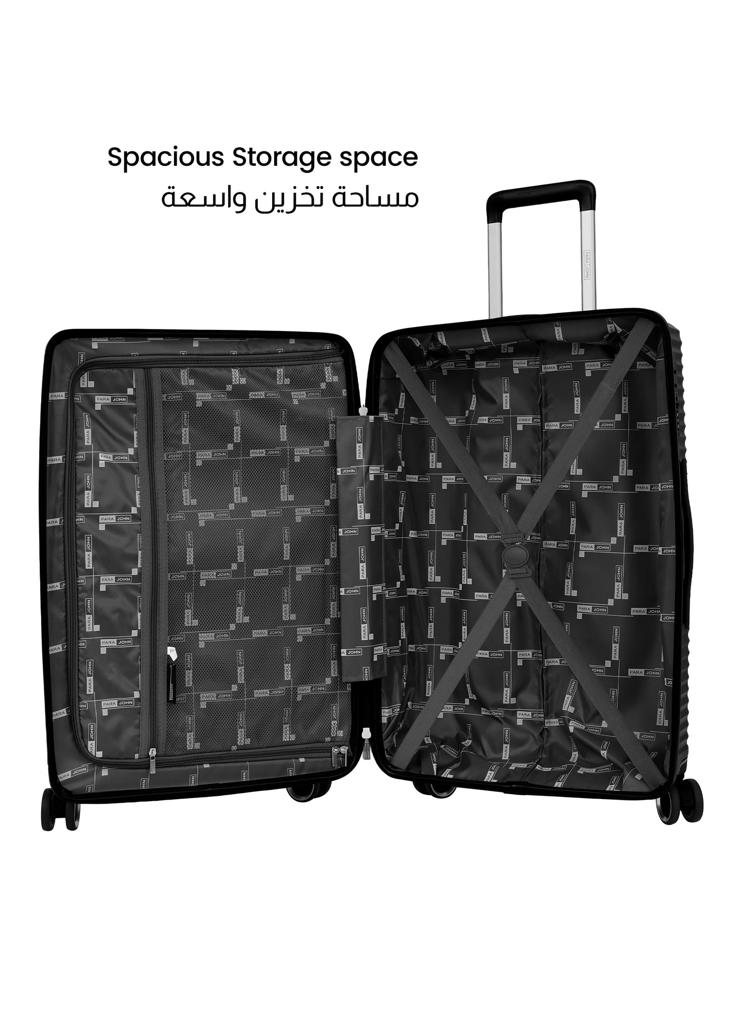 Parajohn Honora 3 Piece ABS Luggage Set, 20, 24 & 28 Inch Hardshell Suitcases