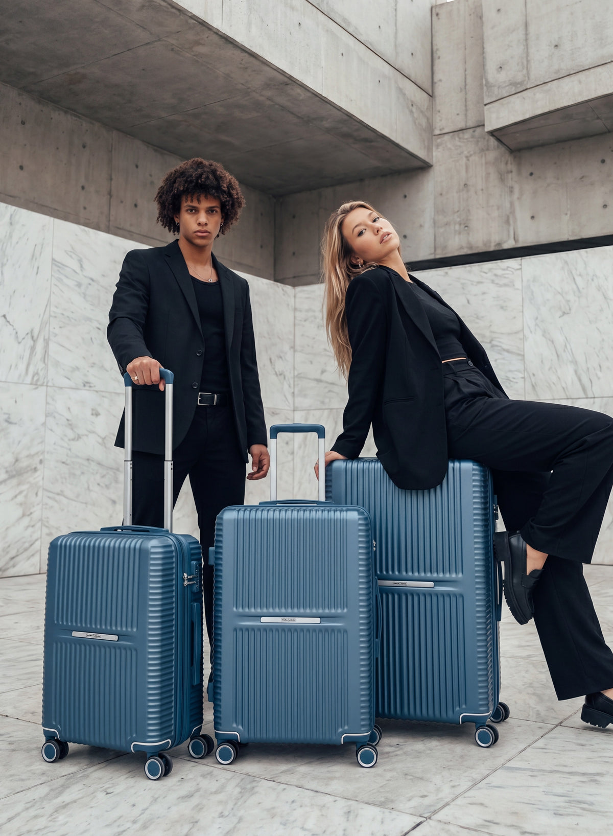 Parajohn Honora 3 Piece ABS Luggage Set, 20, 24 & 28 Inch Hardshell Suitcases
