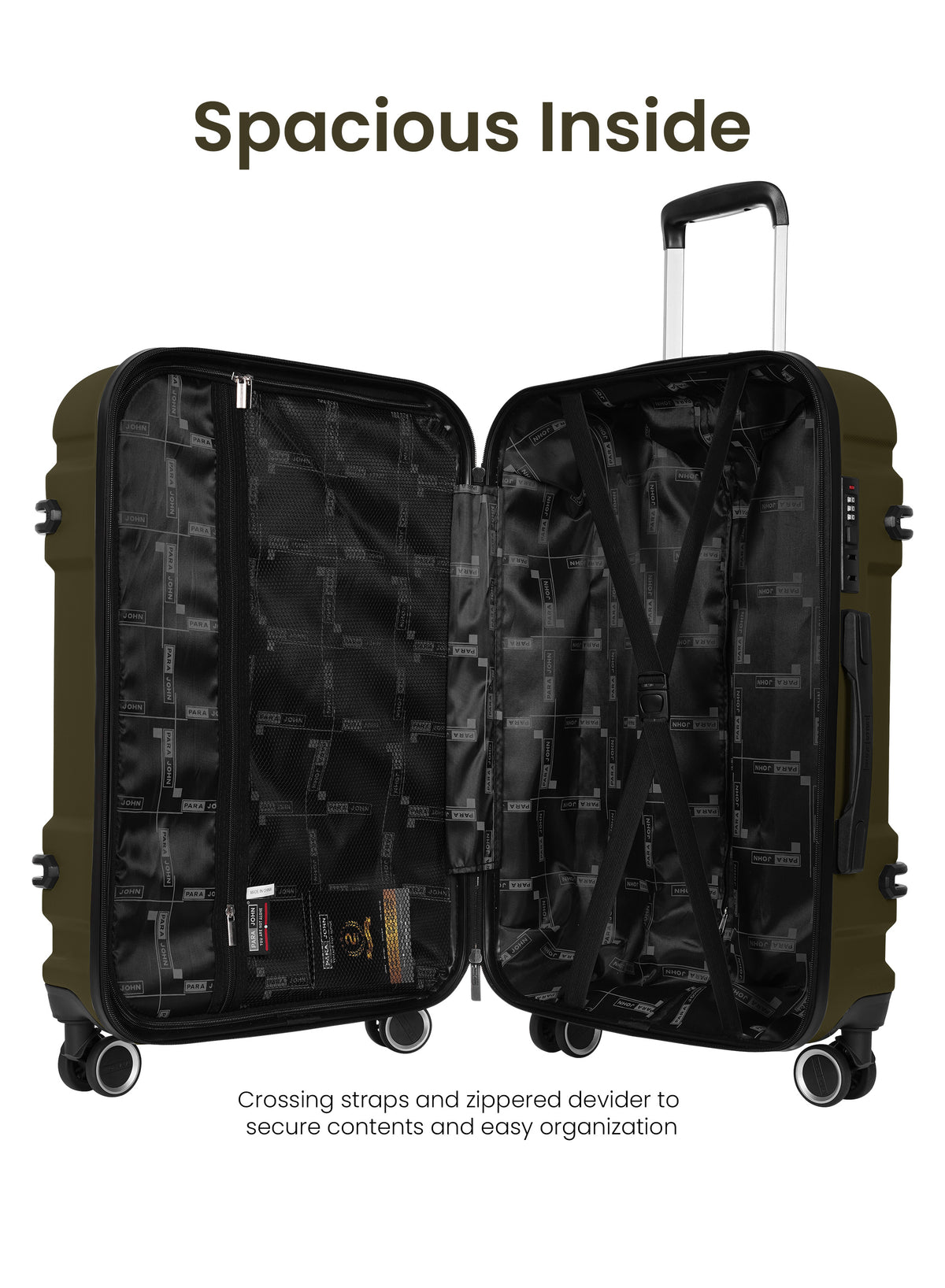 PARAJOHN 3-PIECE PC LUGGAGE SET