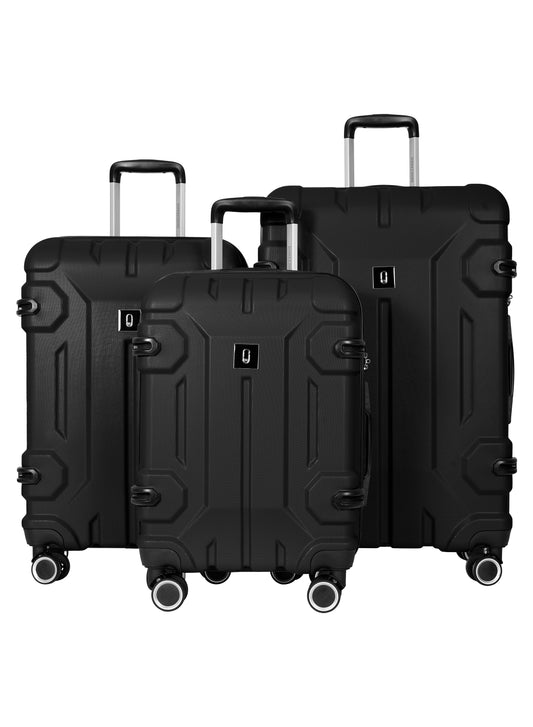 Parajohn PJTR3228 3-Piece 100% PC Luggage Set, 20/24/28 Inch Hardshell Suitcases with 8 Spinner Wheels