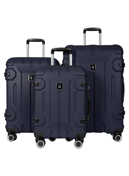 Parajohn PJTR3228 3-Piece 100% PC Luggage Set, 20/24/28 Inch Hardshell Suitcases with 8 Spinner Wheels