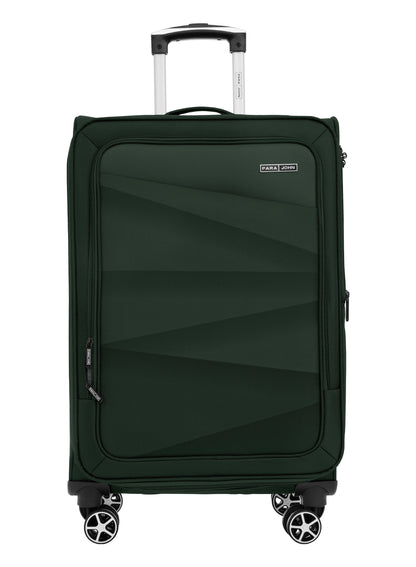 Parajohn Shadow 3-Piece Softside Luggage Set, 20/24/28 Inch Gucci Nylon Suitcases with 8 Spinner Wheels, 3-Dial Combination Lock & Spacious Interior, PJTR3236