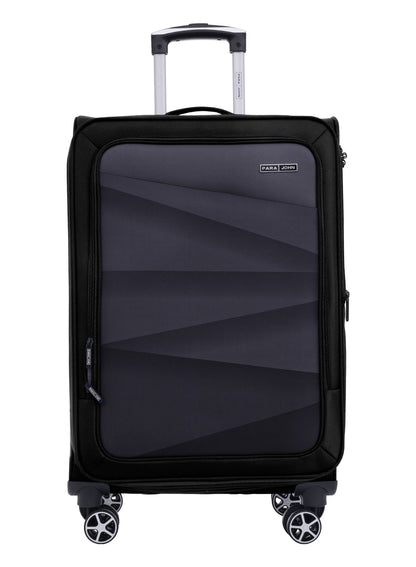 Parajohn Shadow 3-Piece Softside Luggage Set, 20/24/28 Inch Gucci Nylon Suitcases with 8 Spinner Wheels, 3-Dial Combination Lock & Spacious Interior, PJTR3236