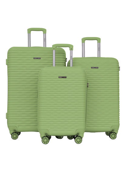 Para John SandTroll 3-Piece ABS Hardside Luggage Set, 20/24/28 Inch, 8 Spinner Wheels, Lightweight Travel Suitcases