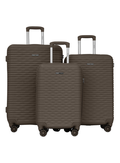 Para John SandTroll 3-Piece ABS Hardside Luggage Set, 20/24/28 Inch, 8 Spinner Wheels, Lightweight Travel Suitcases