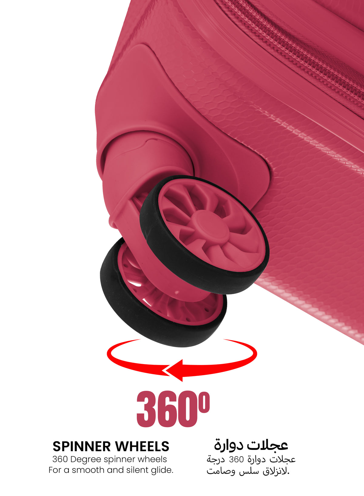 Para John SandTroll 3-Piece ABS Hardside Luggage Set, 20/24/28 Inch, 8 Spinner Wheels, Lightweight Travel Suitcases