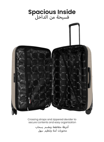 Para John Altiv 3-Piece Travel Set – Lightweight 100% PC Hard-Side Trolley Luggage with 360° Spinner Wheels, Durable & Stylish Suitcase Set  PARAJOHN UAE