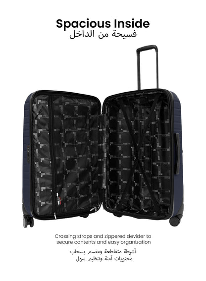 Para John Altiv 3-Piece Travel Set – Lightweight 100% PC Hard-Side Trolley Luggage with 360° Spinner Wheels, Durable & Stylish Suitcase Set  PARAJOHN UAE