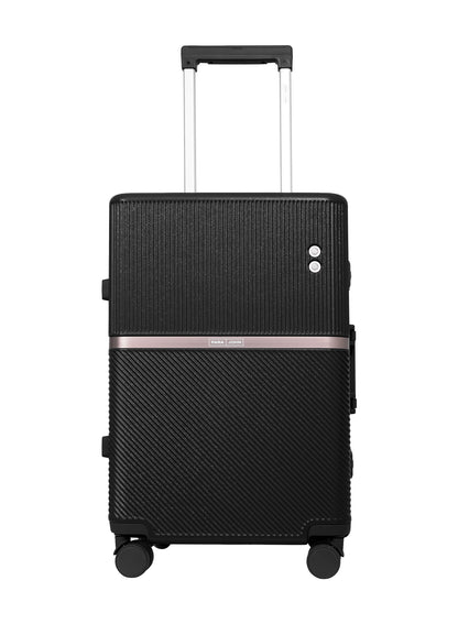 Parajohn PrimeVault 3-Piece PC Zipperless Luggage Set, 20/24/28 Inch, 8 Spinner Wheels, TSA Lock & Phone Holder