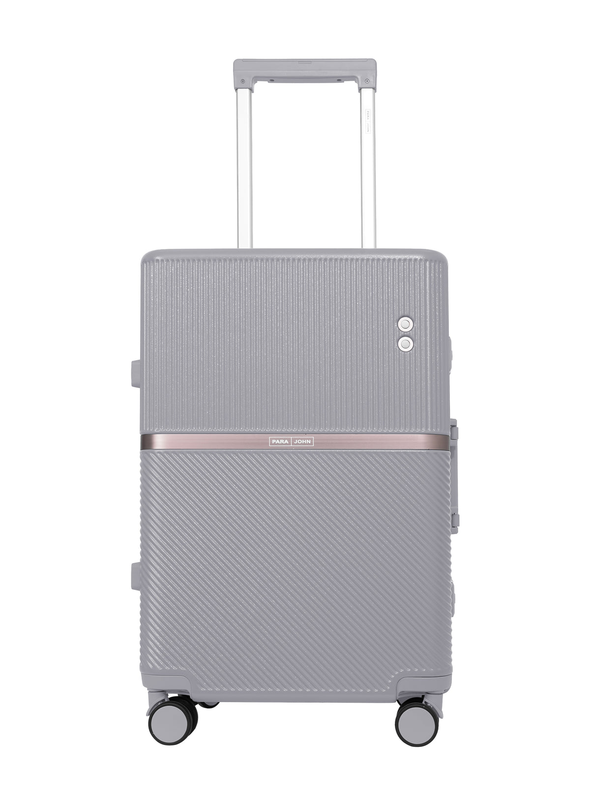 Parajohn PrimeVault 3-Piece PC Zipperless Luggage Set, 20/24/28 Inch, 8 Spinner Wheels, TSA Lock & Phone Holder