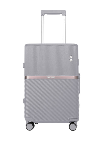 Parajohn PrimeVault 3-Piece PC Zipperless Luggage Set, 20/24/28 Inch, 8 Spinner Wheels, TSA Lock & Phone Holder