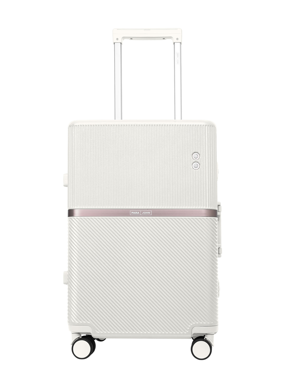 Parajohn PrimeVault 3-Piece PC Zipperless Luggage Set, 20/24/28 Inch, 8 Spinner Wheels, TSA Lock & Phone Holder