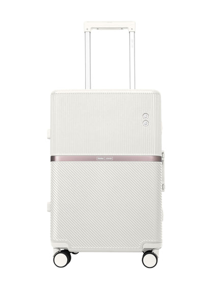 Parajohn PrimeVault 3-Piece PC Zipperless Luggage Set, 20/24/28 Inch, 8 Spinner Wheels, TSA Lock & Phone Holder