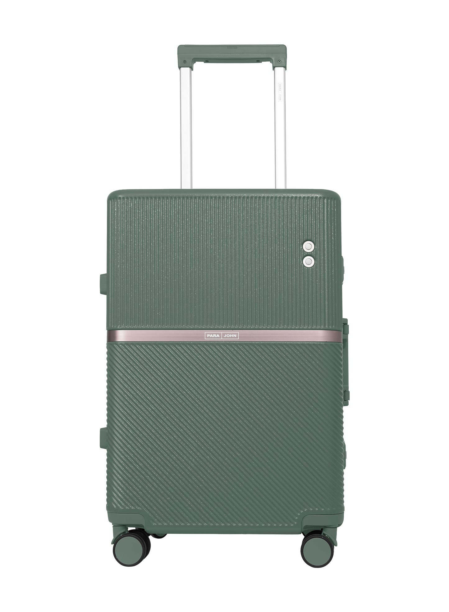 Parajohn PrimeVault 3-Piece PC Zipperless Luggage Set, 20/24/28 Inch, 8 Spinner Wheels, TSA Lock & Phone Holder