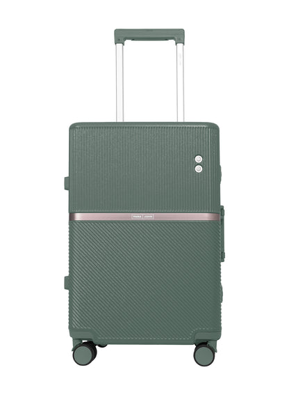 Parajohn PrimeVault 3-Piece PC Zipperless Luggage Set, 20/24/28 Inch, 8 Spinner Wheels, TSA Lock & Phone Holder