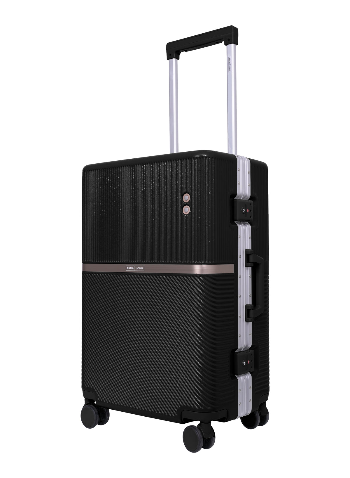 Parajohn PrimeVault 3-Piece PC Zipperless Luggage Set, 20/24/28 Inch, 8 Spinner Wheels, TSA Lock & Phone Holder