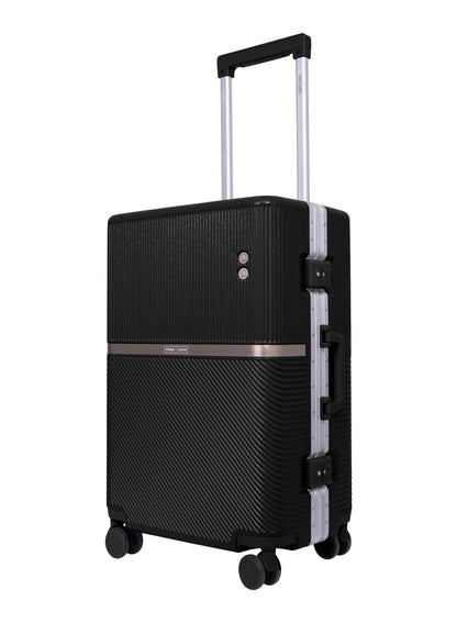 Parajohn PrimeVault 3-Piece PC Zipperless Luggage Set, 20/24/28 Inch, 8 Spinner Wheels, TSA Lock & Phone Holder